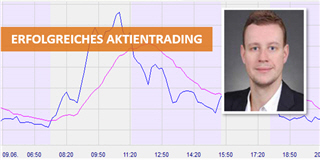 Aktien handeln an die Börse.